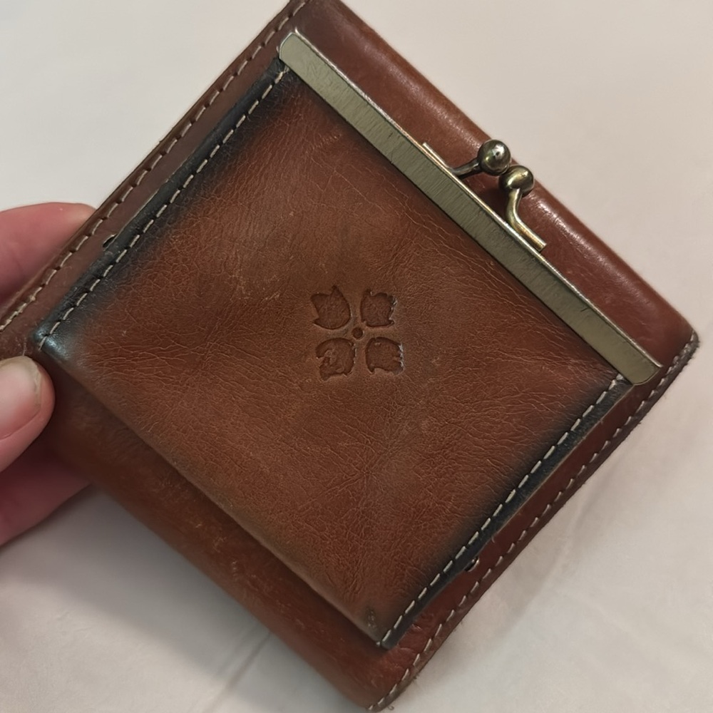 Patricia Nash Leather Wallet Bifold Soft Brown